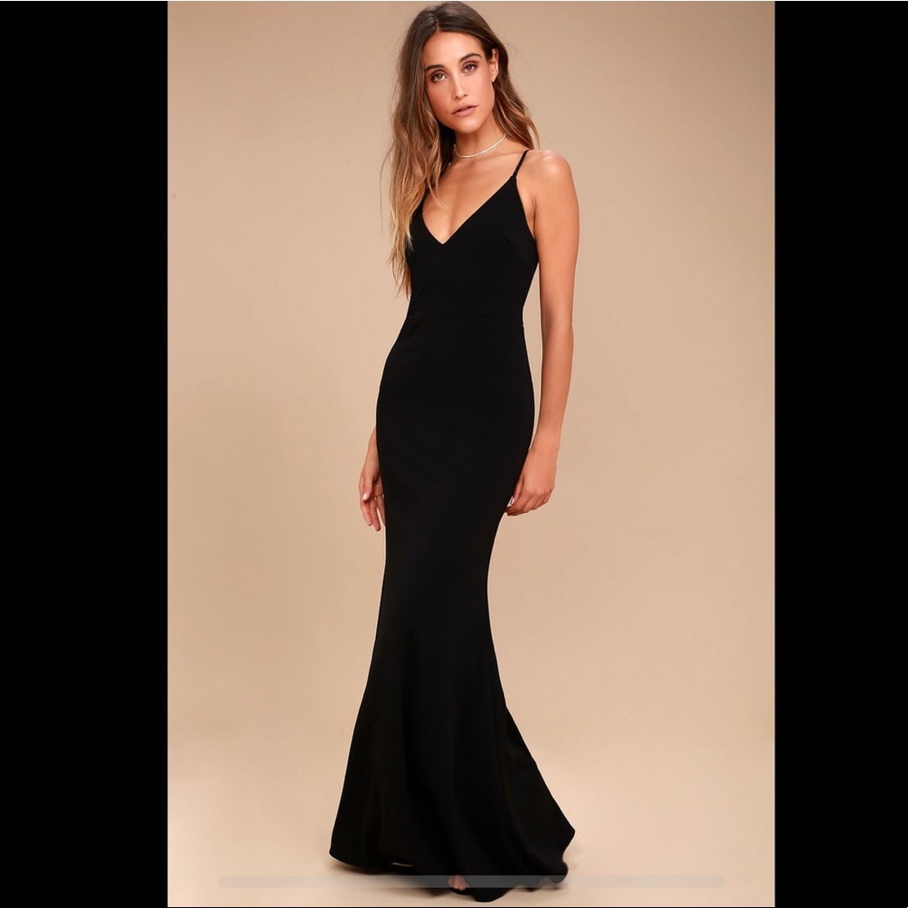 NWT Infinite Glory Black Maxi Dress